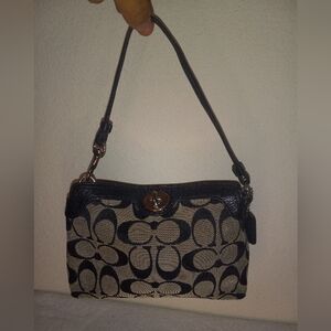 Y2K Coach Signature Monogram Wristlet